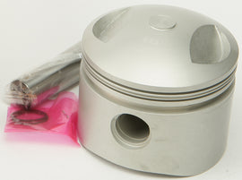 HardDrive HDTWIN piston kit with 1340cc 8:1 compression for motorcycle engine, standard size, showing piston components.