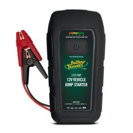 Battery Tender 1500A 12V Lithium Jump Starter and Power Pack with digital display and multiple USB ports.