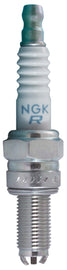 NGK Spark Plug #4455/10 2-CR7EKB showing the ceramic insulator and metal terminal for automotive ignition systems.