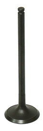 Bronco engine exhaust valve 183-09197E showing metallic valve component with valve seat and stem in detailed close-up image.