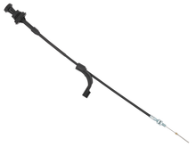 Load image into Gallery viewer, SP1 choke cable AC 12-2109, hydraulic control line with black rubber coating and metal fittings, used for engine throttle control.