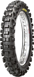 Maxxis Maxxcross Si Rear off-road tire, 80/100-12 size, bias tire with tread pattern for off-road motorcycle riding.