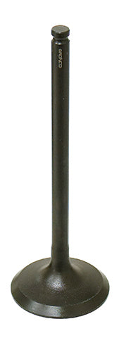 Bronco engine exhaust valve 183-09166E with metallic finish, showing the valve's detailed structure and components.
