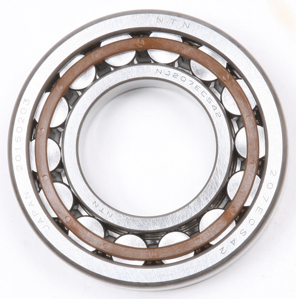 ProX Racing Parts Husqvarna KTM crankshaft bearing NJ207ECS for engine, showing metal bearing with detailed markings.