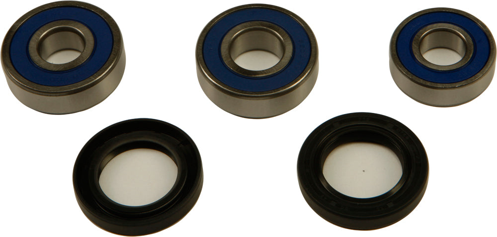 All Balls drive wheel bearing and seal kit 22-51674 showing bearings, seals, and installation components on a white background.