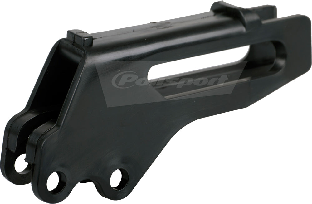 Polisport Plastics black drive chain guide for bicycles, model 64-0502, showing the plastic construction and mounting points