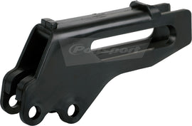 Polisport Plastics black drive chain guide for bicycles, model 64-0502, showing the plastic construction and mounting points