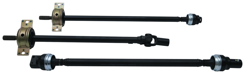 All Balls drive prop shaft part 531-5009 showing a metal drive shaft with universal joints on a plain background.
