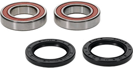 Pivot Works premium drive wheel bearing kit 22-51329P with multiple bearings and seals for motorcycle wheel assembly.