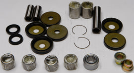 All Balls suspension linkage kit with bearings and seals, featuring multiple black components including seals and linkage parts.