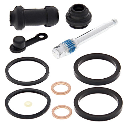 All Balls Honda front caliper rebuild kit with brake components, including seals and pistons, for model 21-83008.