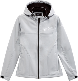 Alpine Star Women's Primary Jacket Ice Large, featuring a sleek design with a front zipper and insulated fabric for cold weather.