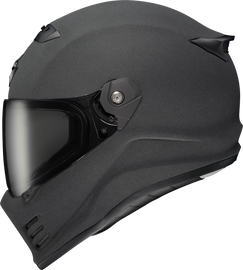 SCORPION EXO Covert FX full face helmet in graphite color, size XS, with a sleek aerodynamic design and secure chin strap.