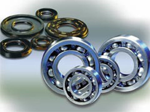 ProX Racing Parts crankshaft bearing for Suzuki and Yamaha engines, model 6204C3, showing metallic bearing with lubrication grooves.