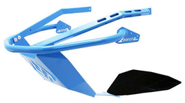 Sky blue Z Broz Racing front bumper with sleek, aerodynamic design and reinforced structure for off-road or racing vehicles.