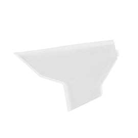 Polisport Plastics white airbox cover for motorcycle body, model 64-861181, shown on a bike in this detailed image.