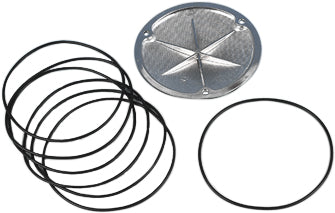 James Gasket quad seal gasket for Harley Softail and Dyna motorcycles, 10-pack, with durable rubber seal and precise fit.