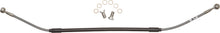 Load image into Gallery viewer, GBRAKES steel rear brake line for KTM 17-10477 motorcycle, showing durable metal brake hose with fittings and connectors.