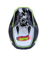 Charger l'image dans la galerie, S M7 Blaster Helmet Ece06/Dot Blk/Gry/Wh/Yllw Fluo Glsy Xl