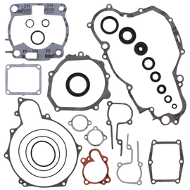 Vertex Complete Gasket Set with Oil Seals, includes gaskets and seals for engine repair, detailed view of the set components.