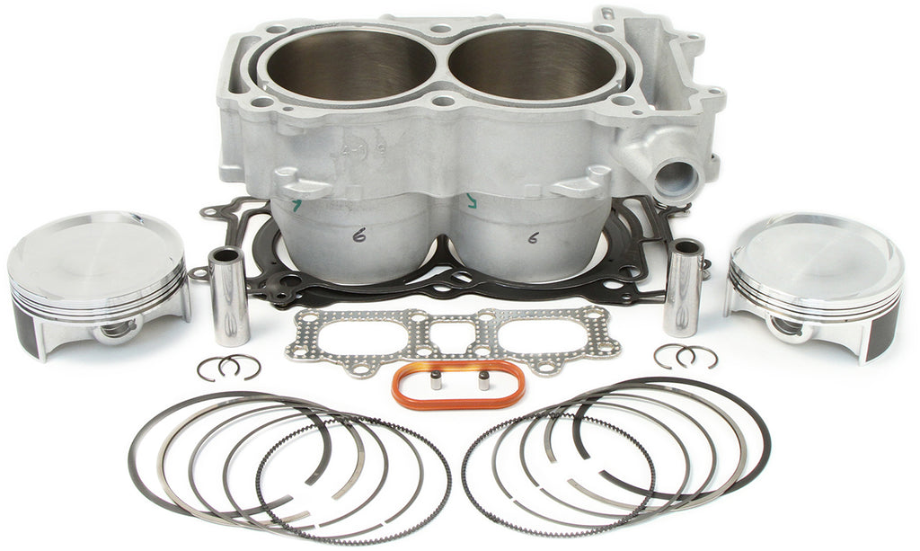 Cylinder Works engine cylinder kit with polished finish, 98mm bore, 10.5:1 compression ratio, designed for high-performance engines.