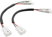 Load image into Gallery viewer, Pair of RIZOMA turn signal cable kits for motorcycle electrical system, with black and red cables and connectors.