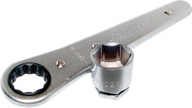 Motion Pro Ratchet Plug Wrench Kit 57-0318 with various sockets and tools for motorcycle maintenance and repairs.
