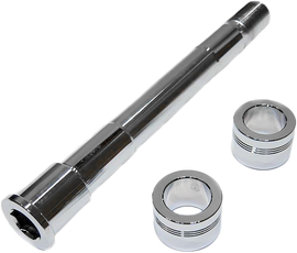 HardDrive front axle kit for Harley FXLRS models from 2018 and up, includes axle and hardware components.