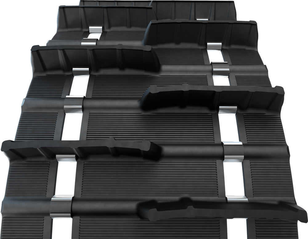 Camso Tire Sno-X racing track with 2.86 pitch, 137x1.75 size, wide 15-inch, designed for snowmobile racing.