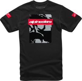 Black Alpine Star Tactical Tee in size Small, featuring a sleek design and subtle branding, displayed on a plain background.