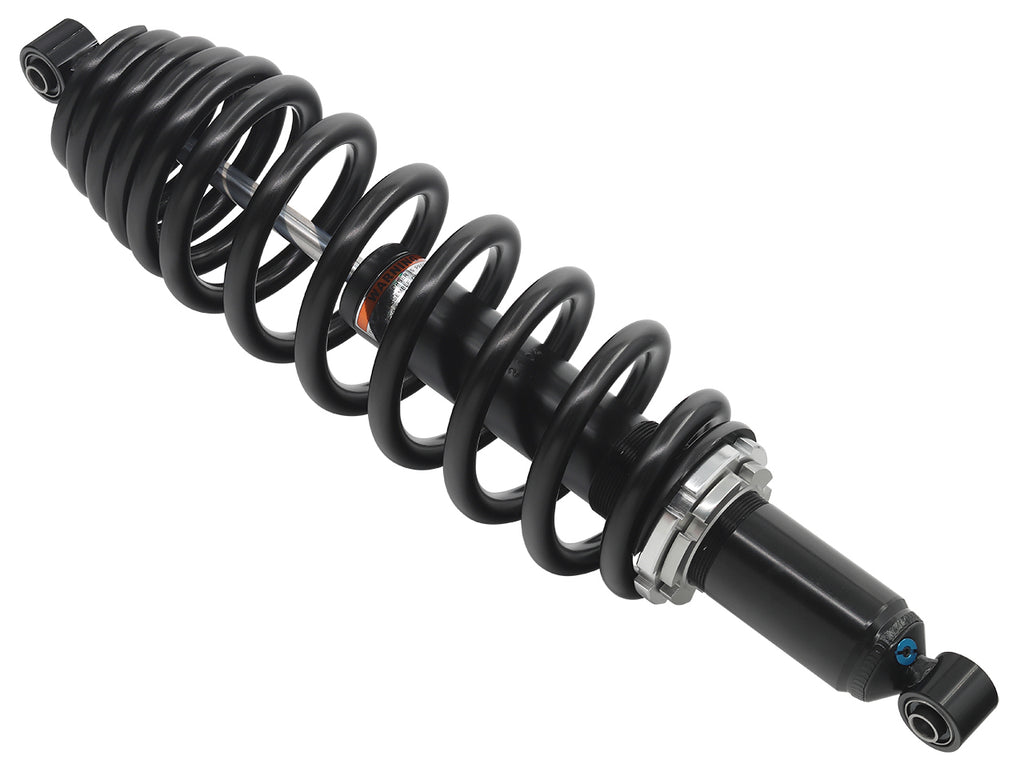 Bronco front gas shock absorber with metal body and mounting ends, designed for vehicle suspension systems.