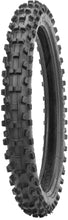 Load image into Gallery viewer, IRC Tire Vx-10 front motorcycle tire 70/100-17 bias TT with tread pattern, mounted on wheel, suitable for off-road riding.
