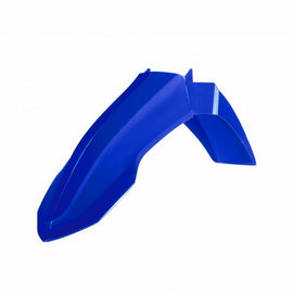 Gray Polisport Plastics off-road front fender for Yamaha YZ 64-859764, showing the durable plastic design and fitment details.