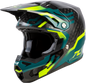 Formula S Carbon Byte Helmet Black Carbon/Teal/Lime 2x
