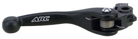ARC Aluminum Brake Lever Powerlever street bike, showing the sleek, lightweight design and ergonomic grip of the ARC 56-00208P model.