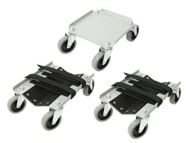 SP1 3-piece Dolly set with sturdy metal construction, featuring three different sizes for moving heavy furniture and appliances.