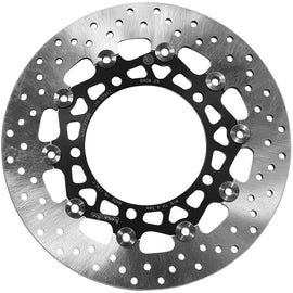 Brembo Serie Oro front floating brake rotor with ventilated disc and mounting hub, designed for high-performance vehicles.