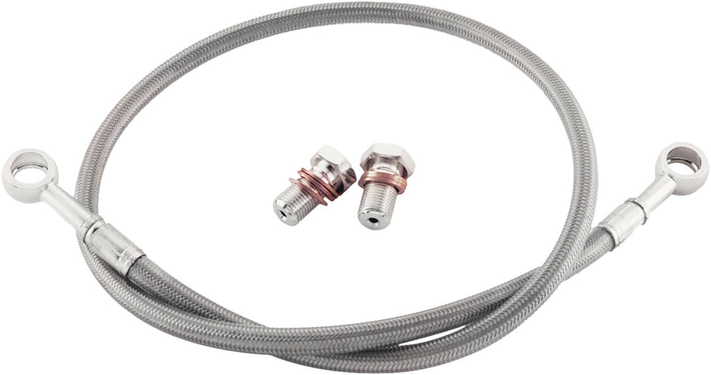 GBRAKES 1 Line Front Brake Line Kit with metal fittings for vehicle brake system, durable and high-performance.