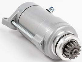 Ricks Motorsport Electric starter motor model 27-61426, showing its compact design and electrical connections for motorcycle starting system.