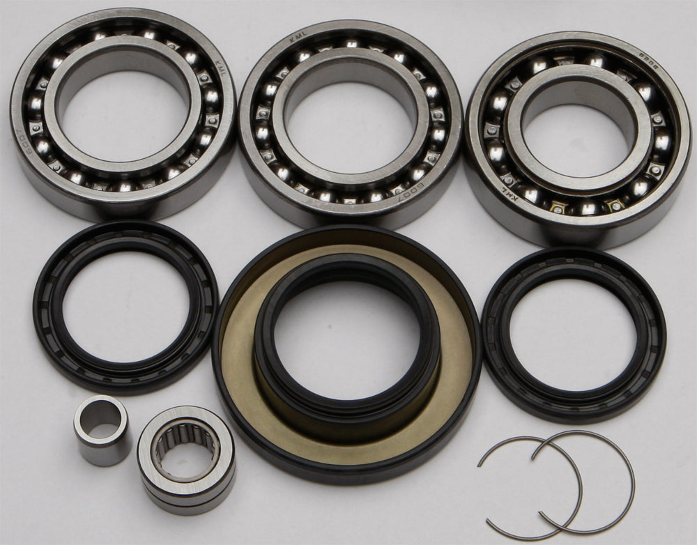 All Balls rear differential bearing and seal kit 22-52014 with bearings and seals for vehicle differential repair.