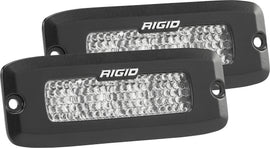 RIGID Industries Sr-Q Pro Series diffused back-up light kit flush mount, black finish, illuminated LED with clear diffuser