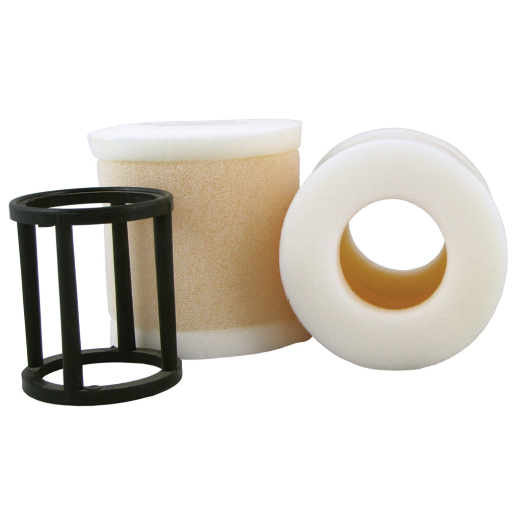 No Toil Premium Air Filter for Can Am vehicles, showing a clean, high-quality motorcycle air filter with a white frame and pleated filter media.