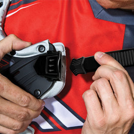 Fly Racing Convertible II replacement ratchet strap 36-1608, durable black strap with metal buckle for secure fastening.