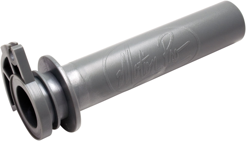 Motion Pro Titan Throttle Tube for motorcycles, showing the black metal throttle tube with textured grip surface.