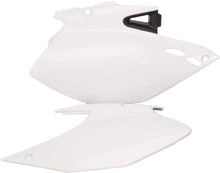 Load image into Gallery viewer, Acerbis white side panels for motorcycle, featuring durable plastic construction and sleek design for off-road or street bikes.