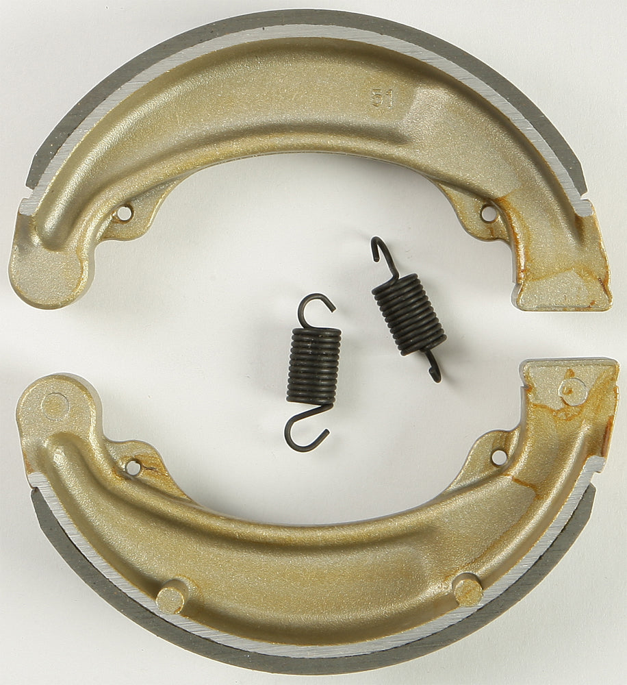 EBC Motorcycle Brakes brake shoes 309 Plain, showing the metal and friction surface of the brake shoes for motorcycle braking system.
