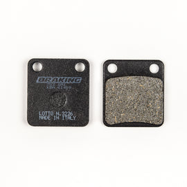 Semi-metallic braking brake pad set by Braking, shown with multiple brake pads for vehicle braking system replacement.