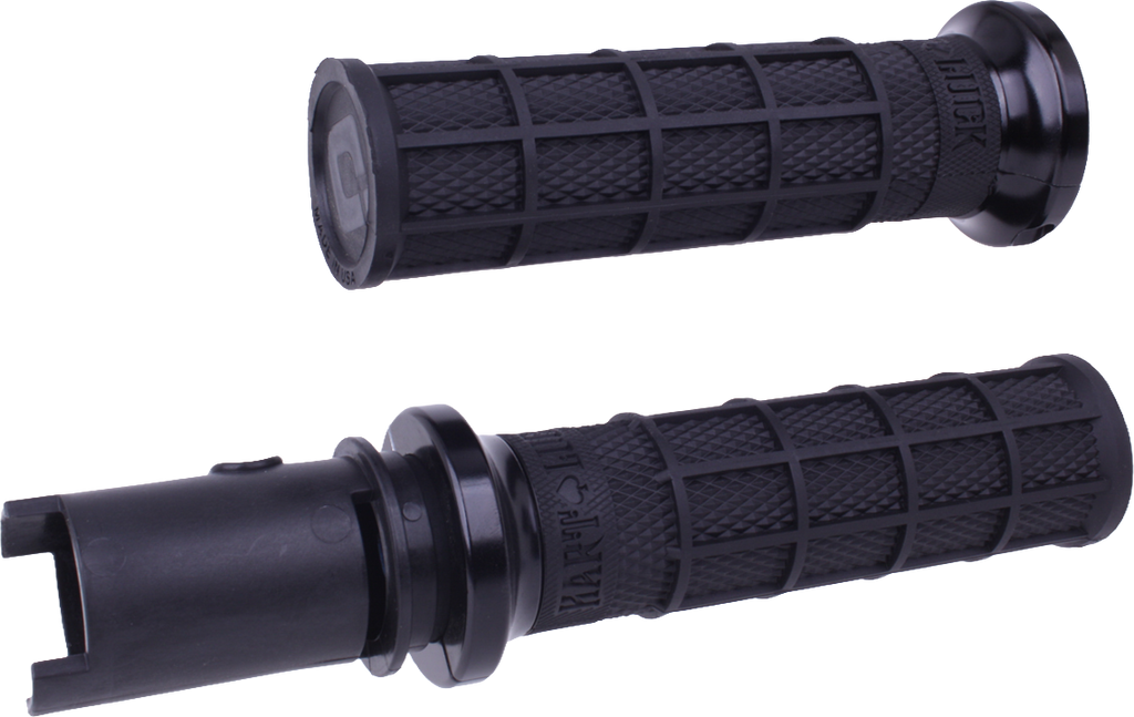 ODI Grips Lock-On Hart-Luck Full-Waffle black and black mountain bike handlebar grips for 2023-2024 models