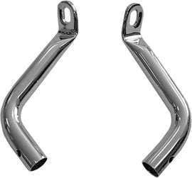 HardDrive S/Bag S17port brackets and mounts, chrome short brackets for secure equipment support, shown in image