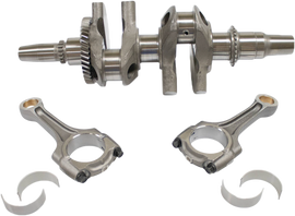 Hot Rods engine crankshaft with rods, part 421-HR0049, showing a detailed view of the metal components and connecting rods.